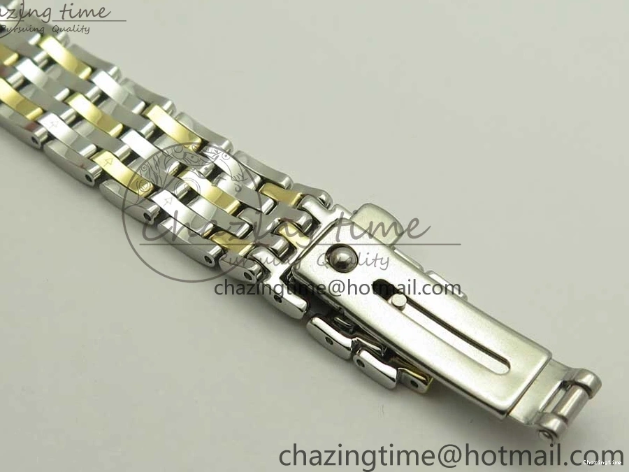 0512 Versatile De Ville Prestige Ladies 32.7mm SS MKF 1:1 Best Edition White MOP Dial Roman Markers on SS YG Bracelet MIYOTA 7967